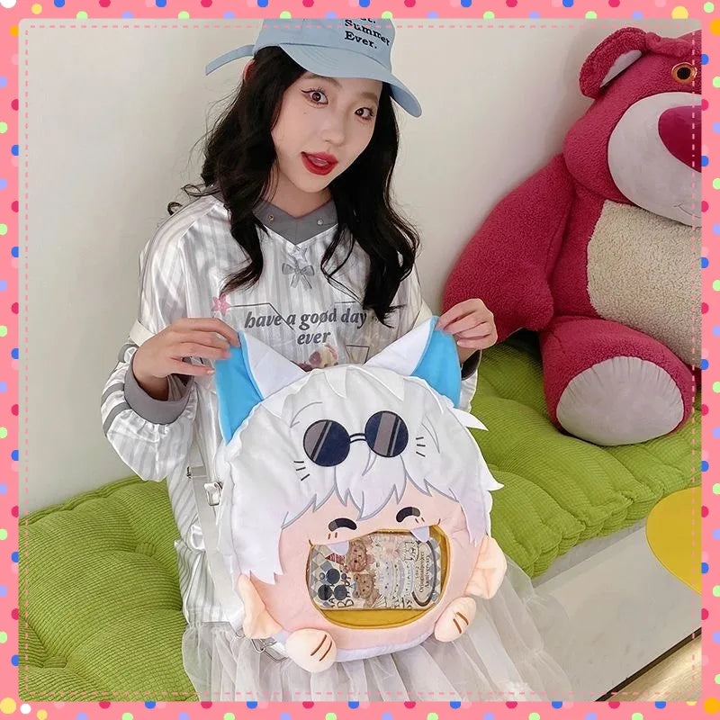 Anime Character Plush Itabag Backpack Soft Crossbody Bag