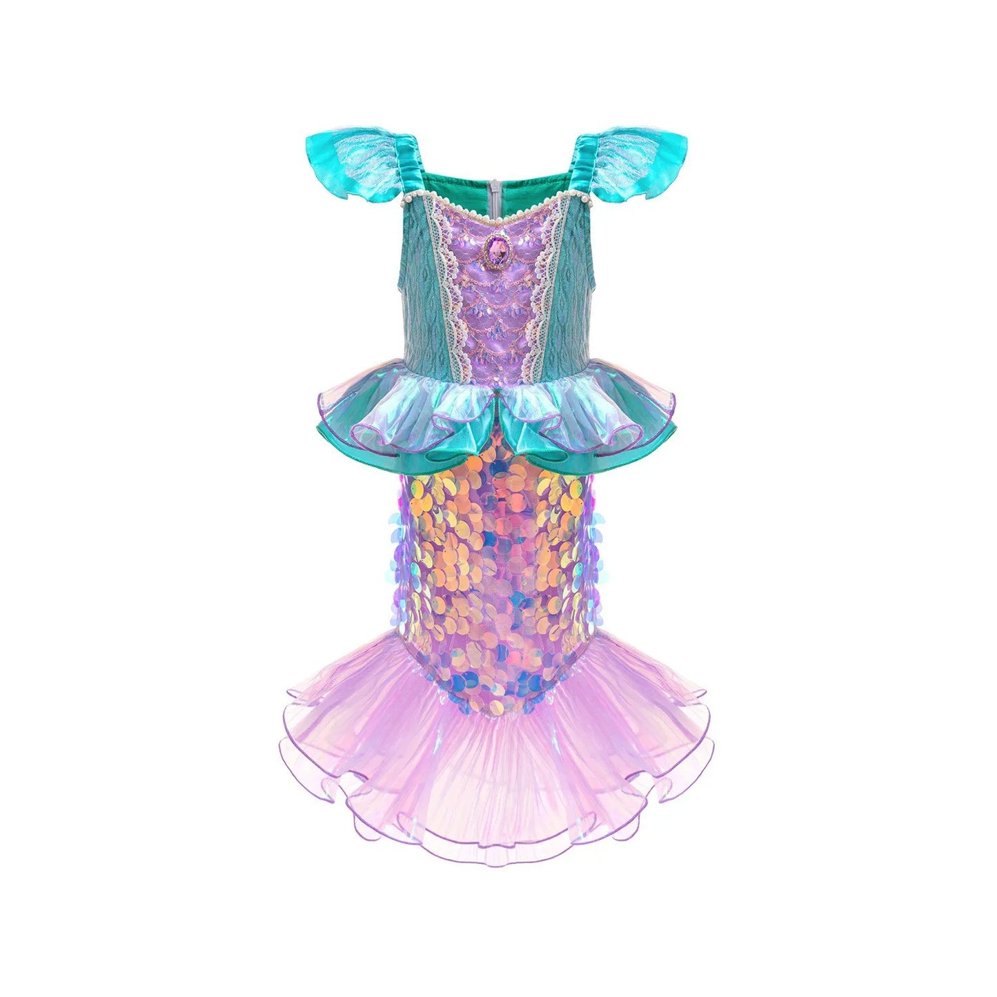 New Girl Dresses Princess Costume Kids Mermaid Cosplay Costume Kids Carnival Birthday Party Prom Costume Party Dresses For girls