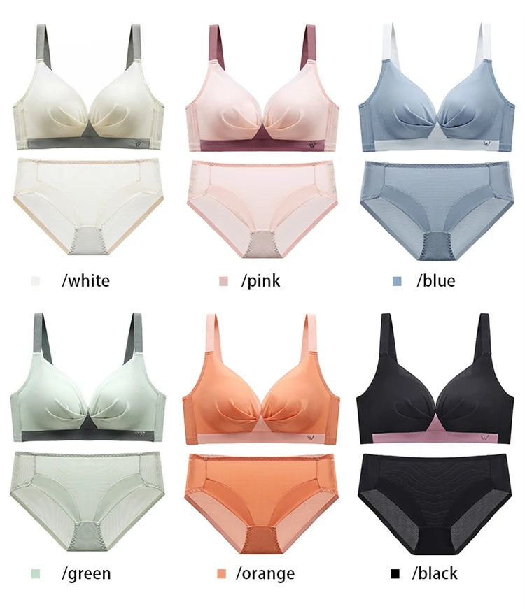 Women’s Fashion Lingerie Set – Comfortable Push-Up Bra & Antibacterial Panties