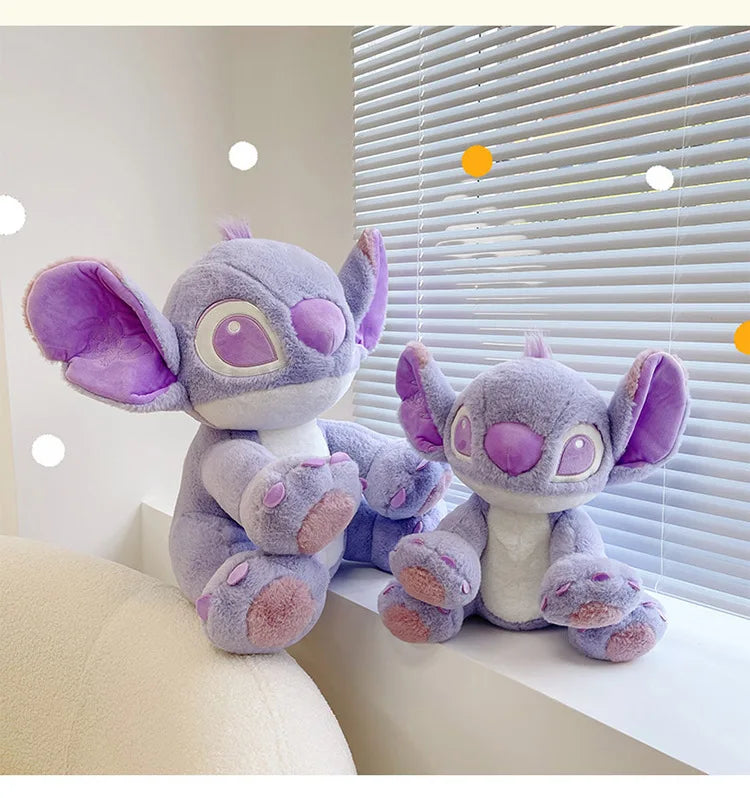 Disney Cartoon Purple Stitch Doll Star  Kawaii Plush Toy Girl's Birthday Doll Girlfriend Valentine's Day Gift 25cm/30cm/45cm