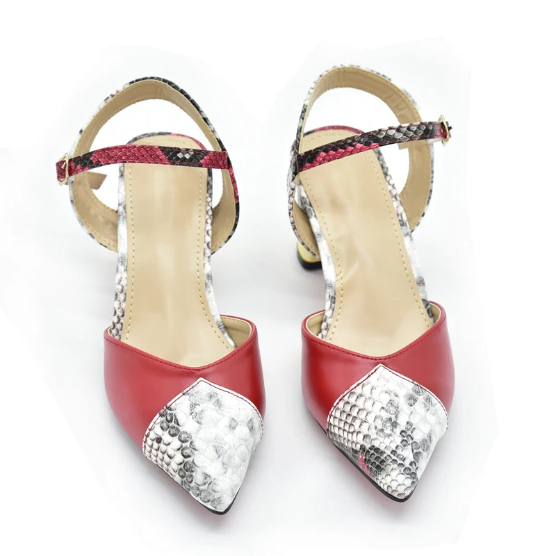 Italian Shoe and Bag Set for Party In Women Luxury Shoes Women Designers Nigerian Women Party Pumps High Heels Ladies