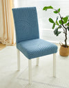1PC Elastic Dining Room Chair Cover Jacquard Kitchen Chair Slipcovers Seat Covers Removable for Hotel Wedding Banquet Home