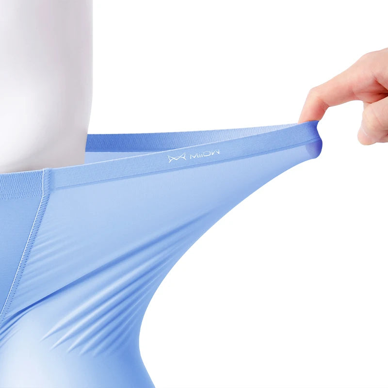 3-Pack Men’s Ice Silk Graphene Boxer Shorts – Comfortable & Breathable