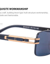 Rimless Sunglasses Rectangle Vintage Sunglasses Women Retro Square Fashion Glasses