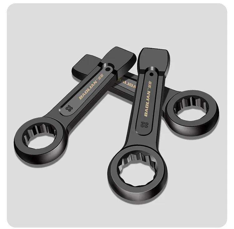 Heavy-duty  Box End Wrench, Single-head Opening Straight Handle Box End Wrench, for Auto Repair 24/30/32/36/41/46/50 Wrench Tool