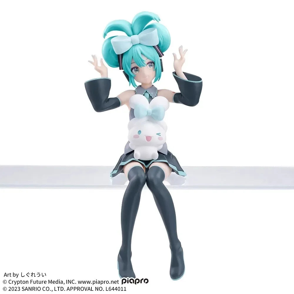 Anime Vocal Girl Figure with Cute Puppy Character PVC Collectible