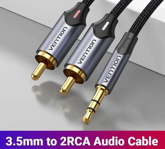 RCA Cable 3.5mm to 2RCA Splitter RCA Jack 3.5 Cable RCA Audio Cable for Smartphone Amplifier Home Theater AUX Cable RCA