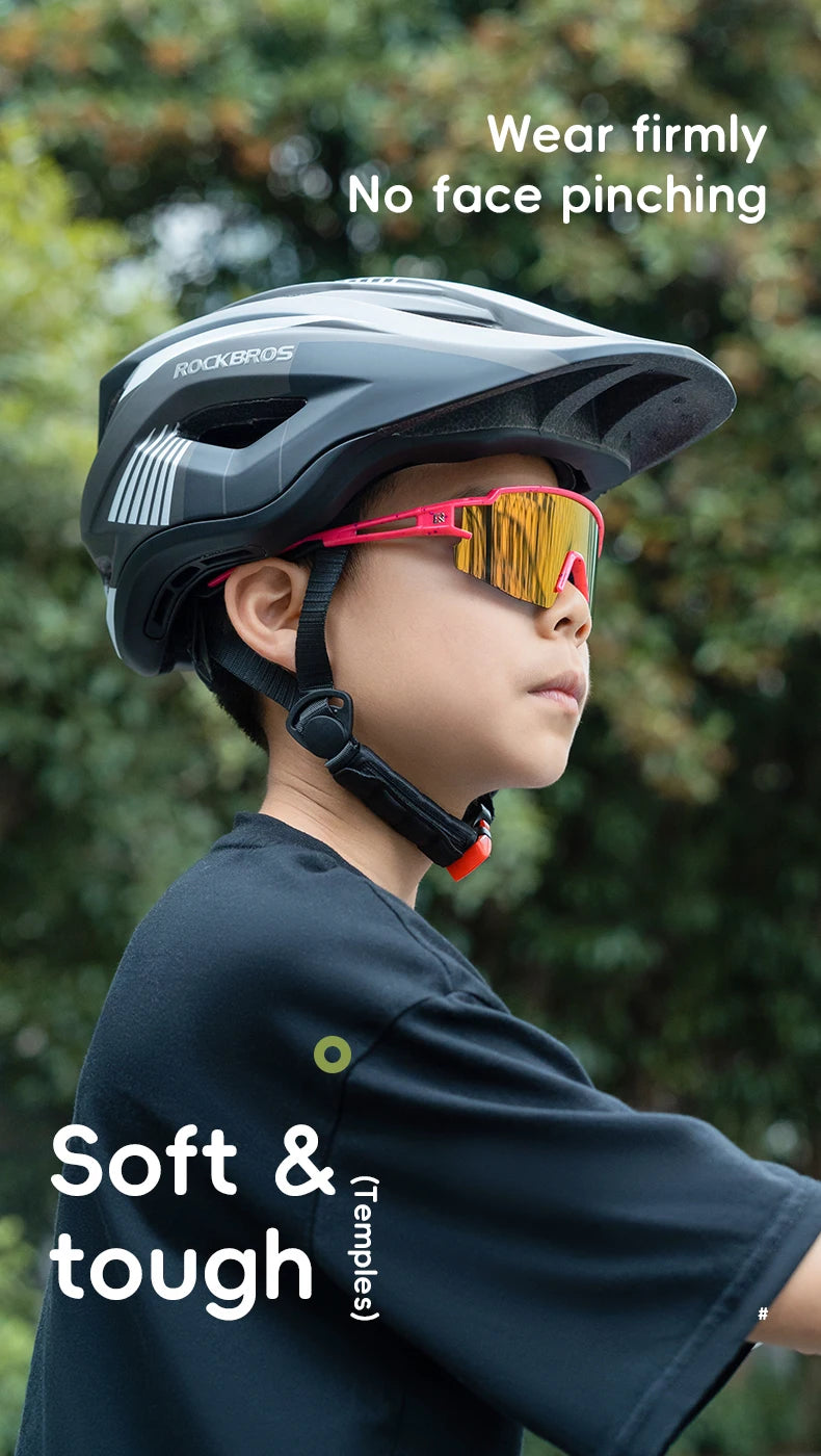 Bike Glasses Polarized UV400 Sun Protection Bicycle Goggles Boys Girls Sports Running MTB Road Sunglasses