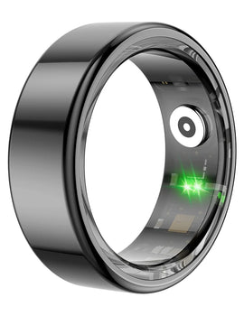 R02 Smart Ring Military Grade Titanium Steel Shell Health Monitoring IP68 & 5ATM Waterproof Multi-sport Modes