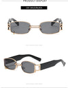 Sunglasses Fashion Rectangle Mens Womens Steampunk Sunglasses UV400 Outdoor Riding Fishing Party Glasses