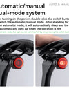 ROAD TO SKY Bicycle Taillight Smart Brake Vibrate Sensing Bike Rear Light Waterproof Type-C MTB Road Cycling Tail Light