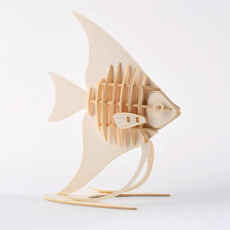 3D Wooden Puzzle Toys for  Adults Teens Animal Assembly Kit Decoration Animal Puzzle Games Home Office Creative Ornament