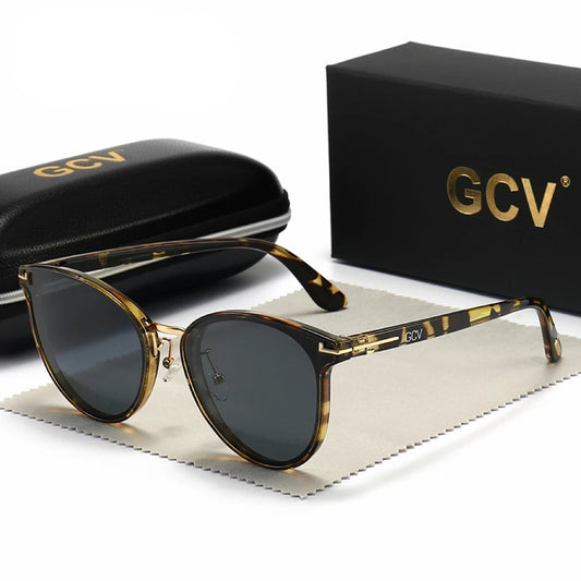 Cat Eye Polarized UV400 Fashion Sunglasses for Women Luxury Ultralight Frame Party Eyewear