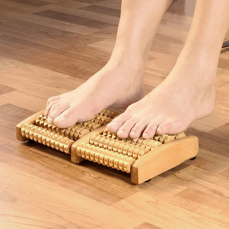 Wooden Foot Massage Roller Relieves Fatigue Foot Pain and Plantar Fasciitis Plantar Muscle Relaxation Tool Releases Lymph