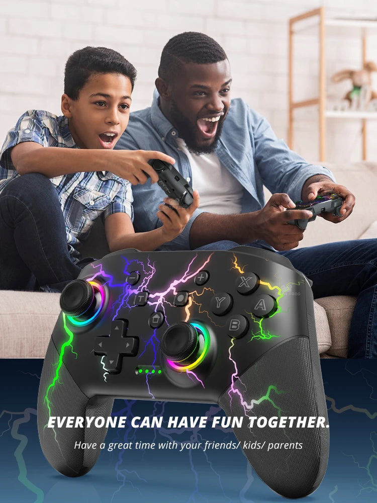 Wireless Pro Controller for Nintendo Switch / Switch Lite / OLED – 1000mAh Battery with Programmable Turbo Function