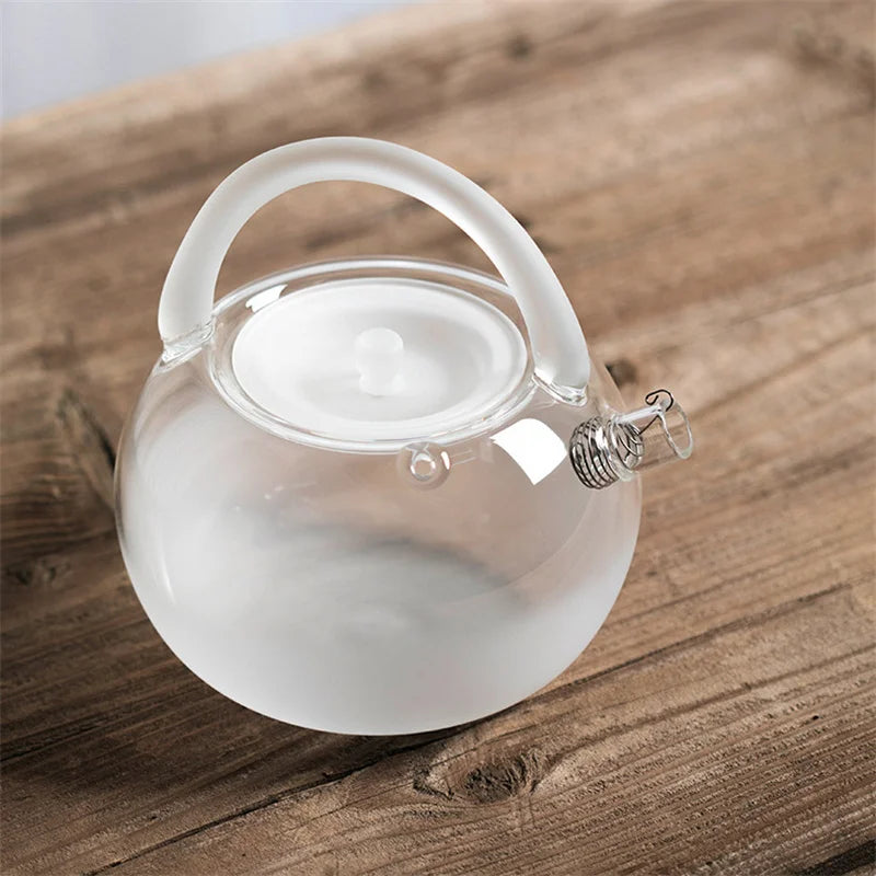 780ml Japanese Style Glass Teapot With Filter Cloud and Mist Tea Pot Can be Electric Pottery Stove Kettle Brewing Tea Set
