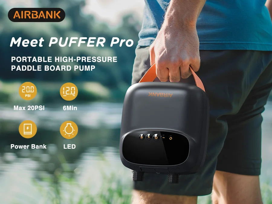 Rechargeable SUP Pump Boat Accessories Stand Up Paddle 20PSI Wilreless Inflatable PVC Pump for Kayak  Surfing Kite Mattress Tent