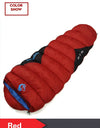 1.5KG Thickened Winter Cold Weather Waterproof Sleeping Bag Camping Hiking Supplies -8℃ Cotton Sleeping Bags