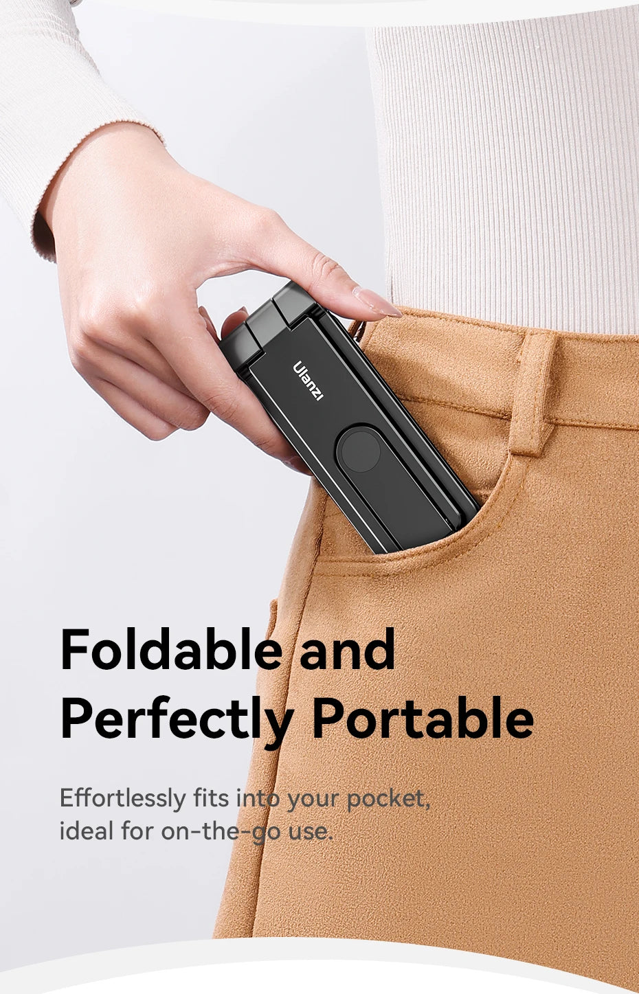 Foldable Phone Tripod Mini Pocket Tripod for Phone Vertical Horizontal Shooting Expansion Video Light Microphone