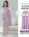 Women’s Cotton Nightgown – Korean Style Cute Print, Summer Short Sleeve Sleepwear Dress