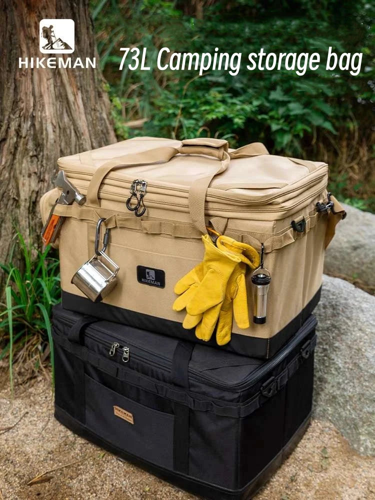 73 L Outdoor Large-Capacity Camping Equipment Storage Bag Folding Portable Stove Cooker Tool Storage Bag