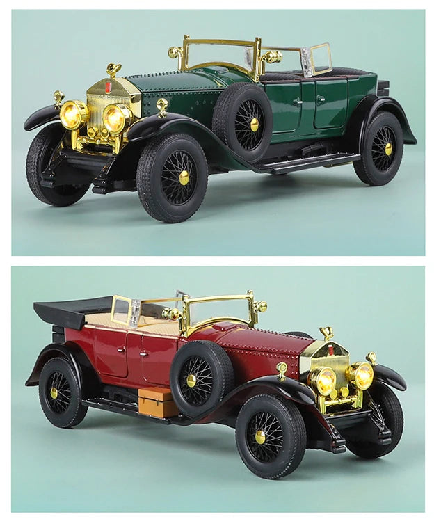 1:24 Rolls Royce Phantom I 1925 Luxury Classic Retro Sedan Alloy Diecast Model Car Home Trendy Toys Ornaments Birthday Present