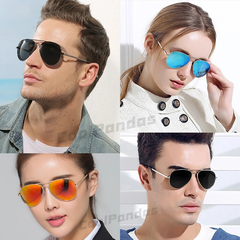 Classic Aviation Brand Design Polarized Sunglasses Men Polarized Driving Sun Glasses