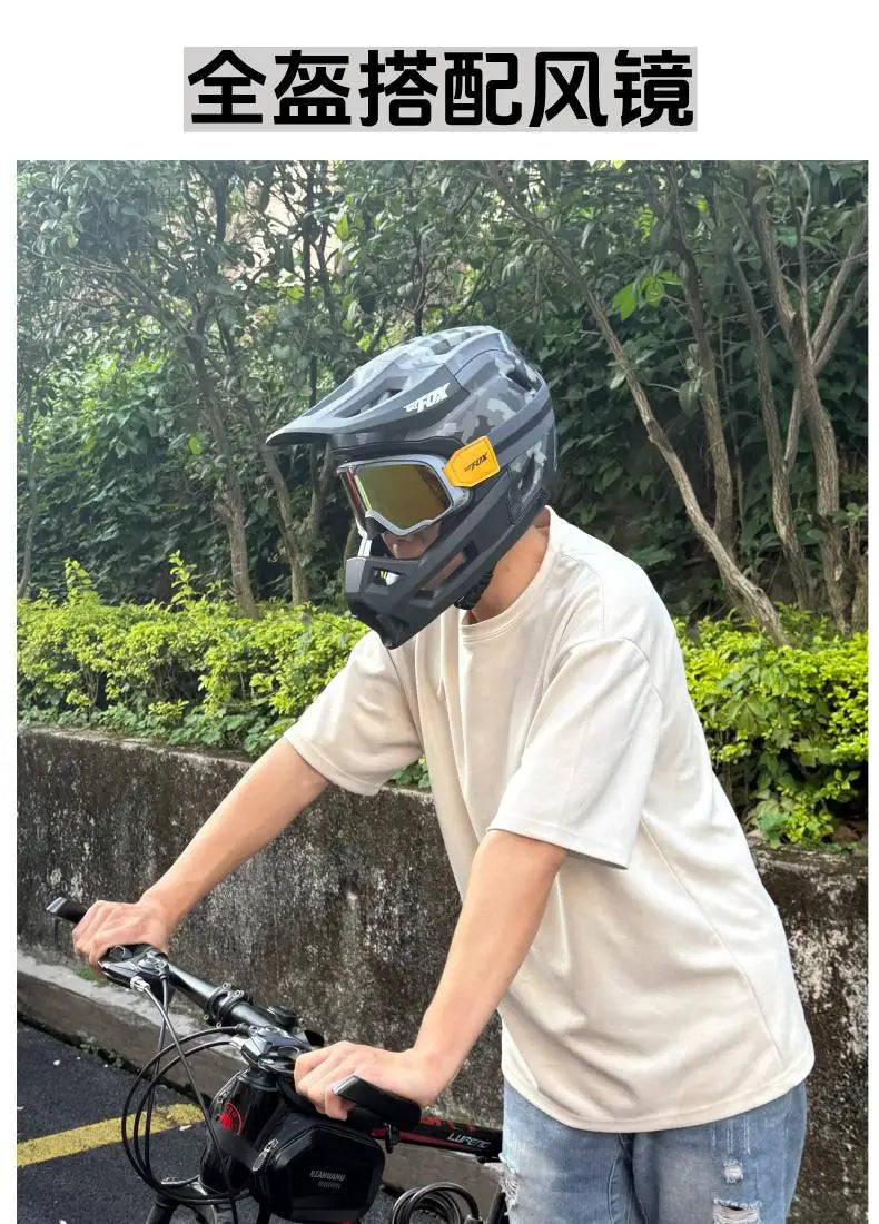 Full Face MTB Cycling Helmet For Downhill And Off Road Riding