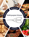 Kitchen Scissors One Piece 3Cr13 Stainless Forged Steel Kitchen Powerful  Multi-Function Chicken Bone Kitchen Shears