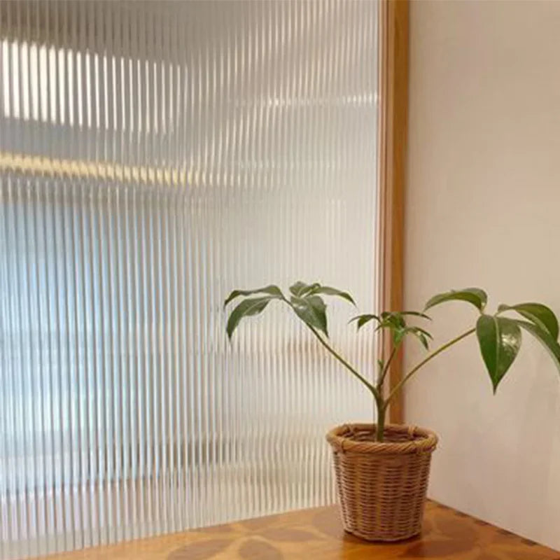 3D Electrostatic Glass Window Film Bathroom Window Sticker Transparent Opaque Anti-peep Glass Frosted Film Modern Art Decor