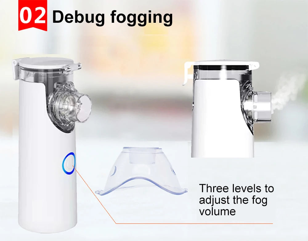 Handheld Portable Autoclean Inhale Nebulizer Mesh Atomizer Silent Inhaler Nebuliser Inhalator for Adult  Nebulizador