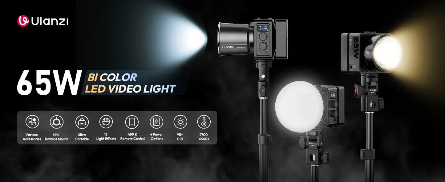 20W Bi-Color Inflatable Tube LED Light Wand Stick Foldable for Photography, Live Streaming & Broadcasting