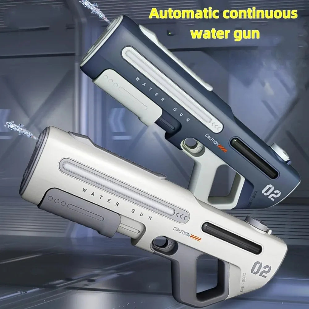 Pulse Electric Continuous Long-Range Water Gun Rechargeable Large Capacity Outdoor Water Blaster