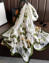 Women Summer Silk Scarves Shawl Lady Wrap Soft Female Echarpe Designer Beach Stole Bandana foulard muffler