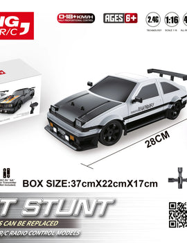 AE86 Remote Control CAR Racing Vehicle Toys For Children 1:16 4WD 2.4G High Speed GTR RC Electric Drift Cars Children Toys Gift
