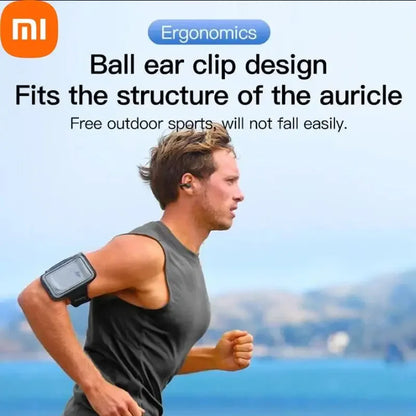 XIAOMI Micro Earclip Headphones Bluetooth 5.3 Waterproof Open Ear Earring Earphone Small Wireless Earbuds For Workout Office