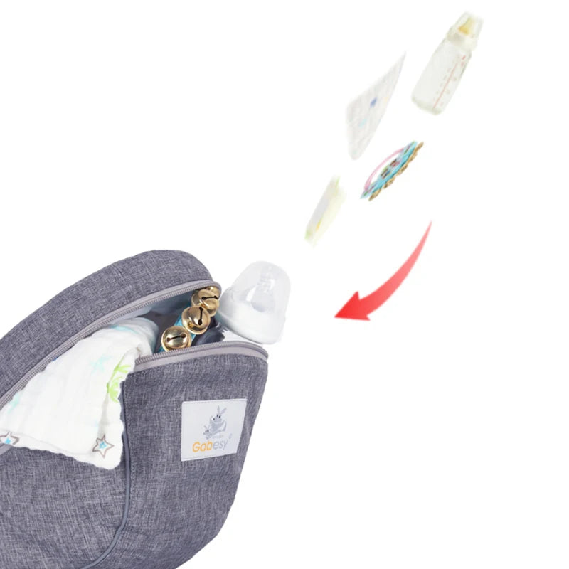 Ergonomic  Carrier Portable   Hip Seat Waist Stool Sling Front Facing Kangaroo  Wrap Carrier For  Gear