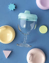 150ml Baby Learning Drinking Bottle Novelty Wine Glass Shaped Sippy Cup with Lid Kids Toldder Nursing Bottle Infant Feeding Cups