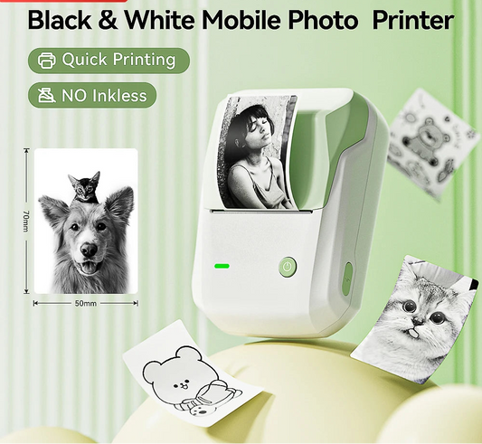 B1 Pro Thermal Label Printer 300DPI, Bluetooth Wireless Inkless Sticker Maker 20–50mm, Red & Black Label Printer for Home & Business