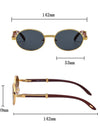 Oval Sunglasses Trendy Designer Wooden Sunglasses Men Luxury Fashion Glasses Vintage