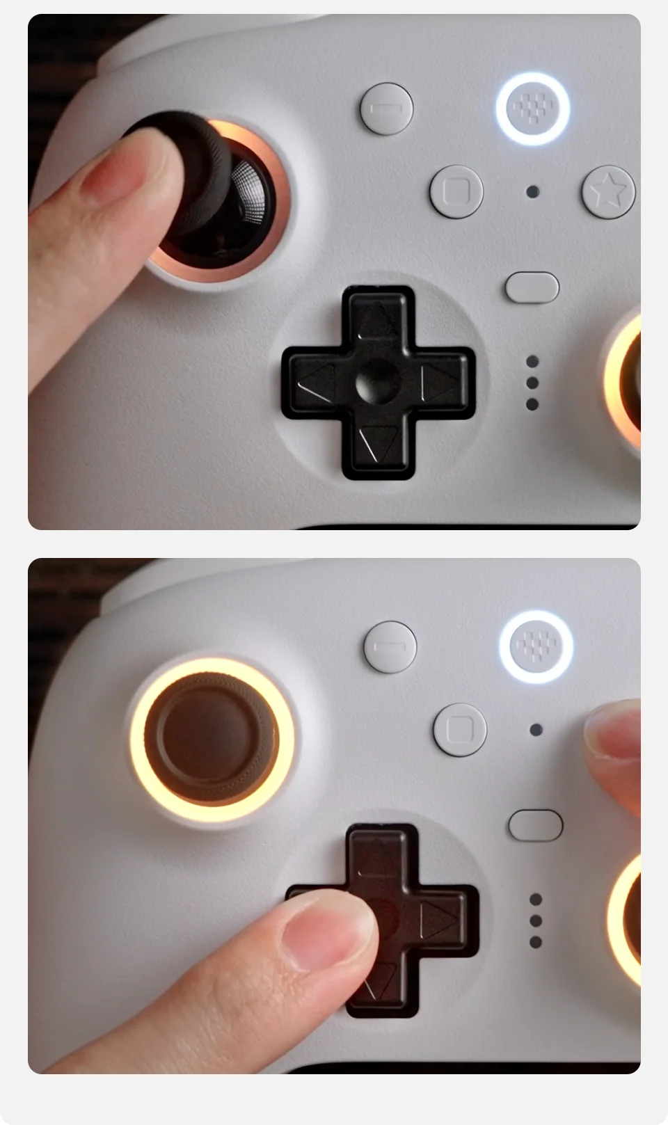 Wireless Gaming Controller with TMR Joysticks Motion Control and Charging Dock for Nintendo Switch and PC