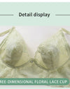 Women’s Lace Transparent Rabbit Ears Push-Up Bra – Soft, Thin, Wire-Free Bralette