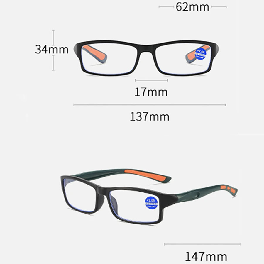 Reading Glasses Women Anti Blue Light Sports Eyeglasses Fashion Small Frame Presbyopia Hyperopia Eyewear+1.0+2.0+3.0+4.0