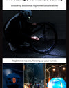 Bicycle Light Helmet Type-C Rechargeable Front + Rear Light Warning Bike Helmet Head Safety MTB Road Cycling Helmet