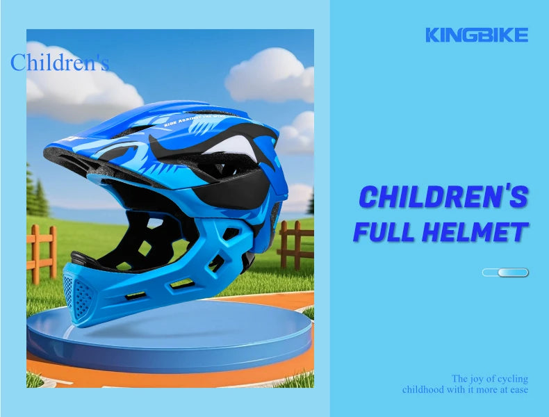 Kids Detachable Full Face Bike Helmet For Cycling And Outdoor Sports