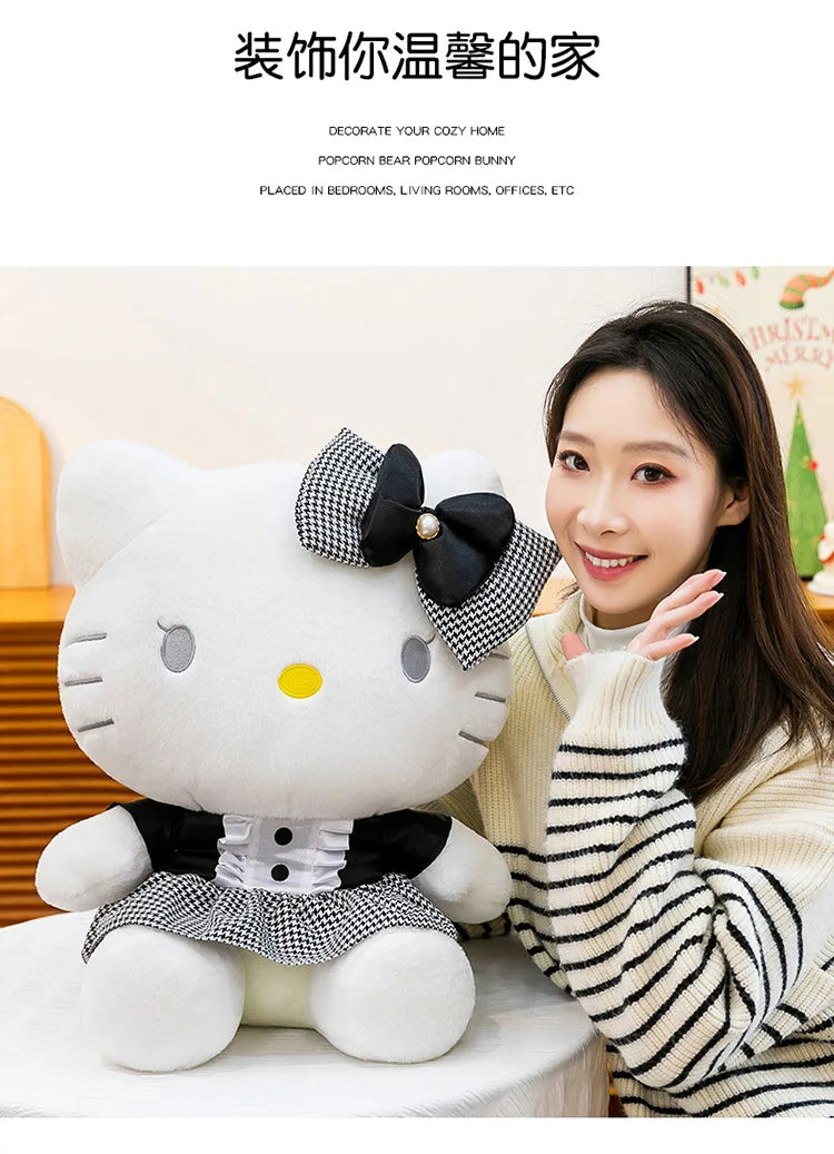 Black Cat Character Plush Stuffed Doll Pillow Toy