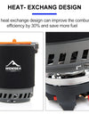 Camping Cooking System Heat Exchanger Outdoor Gas Stove Burner