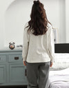 Women’s Winter Corduroy Cotton Pajama Set – Cute, Comfortable, Loose Long Sleeve Loungewear