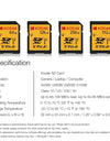 KODAK SD Cards for Camera 100MB/s High Speed Memory Card 256GB 128GB 64GB SDXC C10 A1 U3 V30 UHS-I sdcards for 4K HD SLR DV