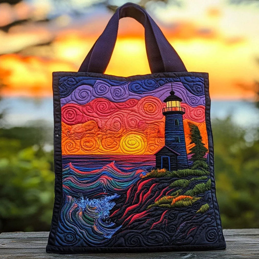 Scenic Print Quilted Travel Duffle Bag Multi Function Sports Tote